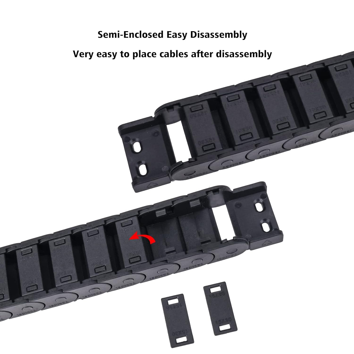 Кабельная цепь R55 R38, полуза – обзор и цена Drag Chain Cnc